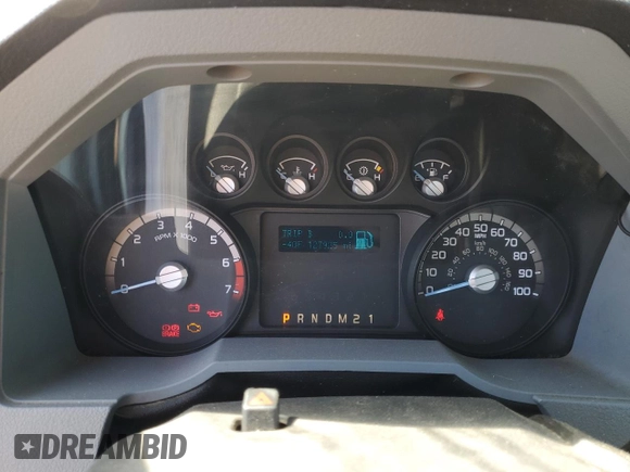 2012 Ford F-250 XL with VIN 1FTBF2B64CEA04600, listed as a Copart auction lot 54930025 with 127,925 mi miles and Salvage title. Bid and sale history available at DreamBid. Image 9.