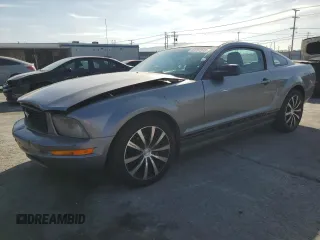 2007 Ford Mustang Deluxe with VIN 1ZVFT80N375254615, listed as a Copart auction lot 53707515 with 214,591 mi miles and Salvage Title. Bid and sale history available at carsss.com. Image 1.