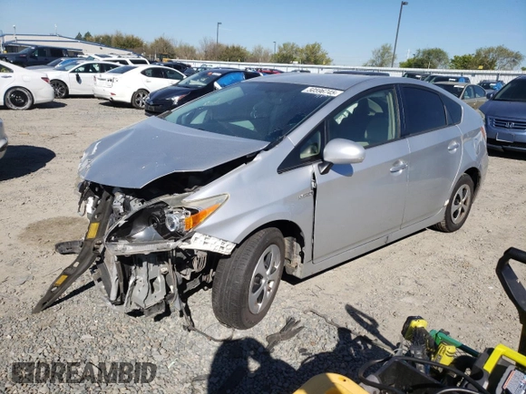 2013 Toyota Prius One with VIN JTDKN3DU7D5653250, listed as a Copart auction lot 50596745 with 157,059 mi miles and Salvage Title. Bid and sale history available at carsss.com. Image 1.