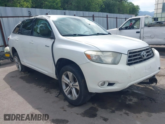 2008 Toyota Highlander Sport with VIN JTEES43A982090613, listed as a IAAI auction lot 42486898 with 129,300 mi miles and . Bid and sale history available at DreamBid. Image 1.
