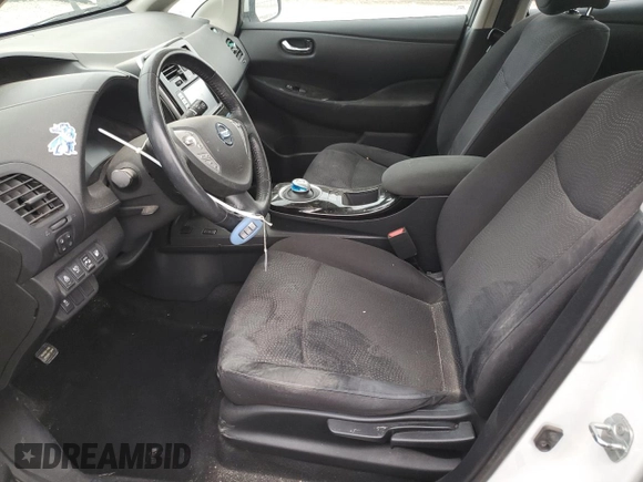 2015 Nissan LEAF SV with VIN 1N4AZ0CPXFC305179, listed as a Copart auction lot 48377205 with 101,476 mi miles and Salvage Title. Bid and sale history available at carsss.com. Image 7.
