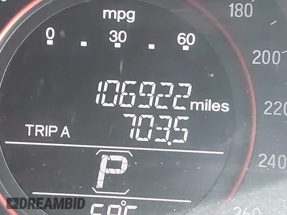 2016 Honda Accord Sport with VIN 1HGCR2F55GA137054, listed as a IAAI auction lot 41758711 with 106,922 mi miles and . Bid and sale history available at DreamBid. Image 15.