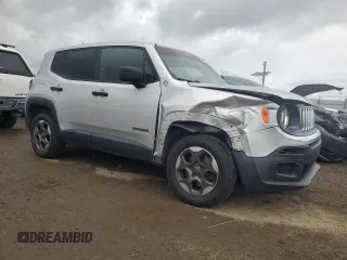 2015 Jeep Renegade Sport with VIN ZACCJBAT5FPC21353, listed as a Copart auction lot 50152355 with 195,175 mi miles and Salvage Title. Bid and sale history available at DreamBid. Image 4.