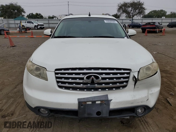 2004 Infiniti FX35 with VIN JNRAS08U64X107105, listed as a Copart auction lot 73532564 with 222,213 mi miles and Salvage Title. Bid and sale history available at carsss.com. Image 5.