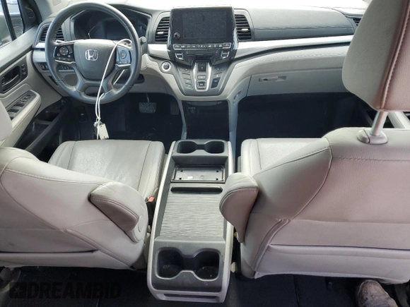 2019 Honda Odyssey EX-L with VIN 5FNRL6H71KB126181, listed as a Copart auction lot 77083064 with 48,590 mi miles and Salvage Title. Bid and sale history available at DreamBid. Image 8.