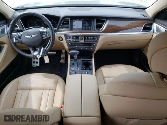 2019 Genesis G80 3.8L with VIN KMHGN4JE8KU295941, listed as a Copart auction lot 44927543 with 33,335 mi miles. Bid and sale history available at carsss.com. Image 8.