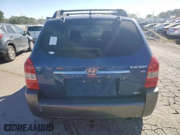 2006 Hyundai Tucson GLS with VIN KM8JN72D86U293576, listed as a Copart auction lot 74794644 with 173,424 mi miles and Clean Title. Bid and sale history available at carsss.com. Image 6.