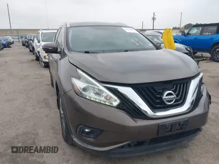 2015 Nissan Murano Platinum with VIN 5N1AZ2MG6FN218044, listed as a IAAI auction lot 42193885 with 52,020 mi miles and . Bid and sale history available at DreamBid. Image 1.