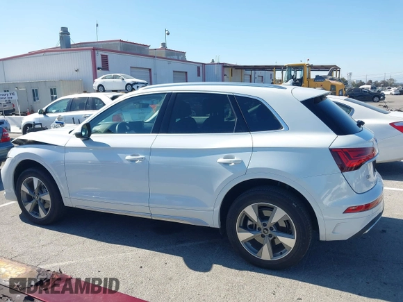 2023 Audi Q5 Premium Plus with VIN WA1BBAFY7P2167227, listed as a IAAI auction lot 42632124 with 17,065 mi miles and . Bid and sale history available at DreamBid. Image 14.