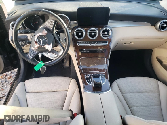 2016 Mercedes-Benz GLC with VIN WDC0G4KB1GF087846, listed as a Copart auction lot 36491613 with 50,589 mi miles. Bid and sale history available at carsss.com. Image 8.