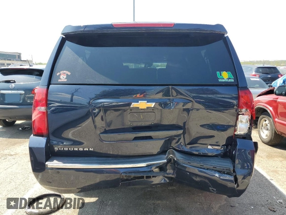 2017 Chevrolet Suburban Premier with VIN 1GNSKJKC7HR169222, listed as a Copart auction lot 49740933 with 117,295 mi miles and . Bid and sale history available at DreamBid. Image 6.