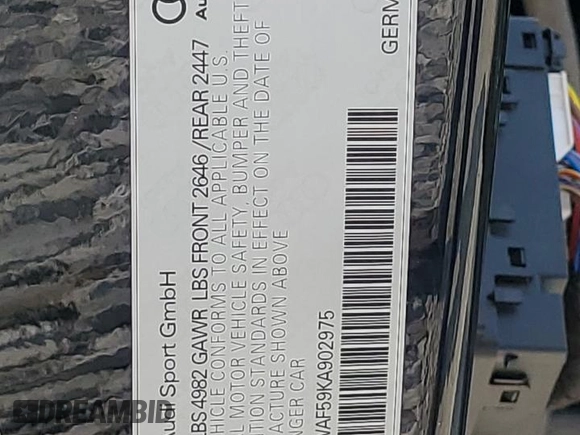 2019 Audi RS 5 z VIN WUAPWAF59KA902975, wystawiony jako Copart lot #58543363 z przebiegiem 23 294 mil mil oraz . Historia ofert i sprzedaży dostępna na DreamBid. Obrazek 12.