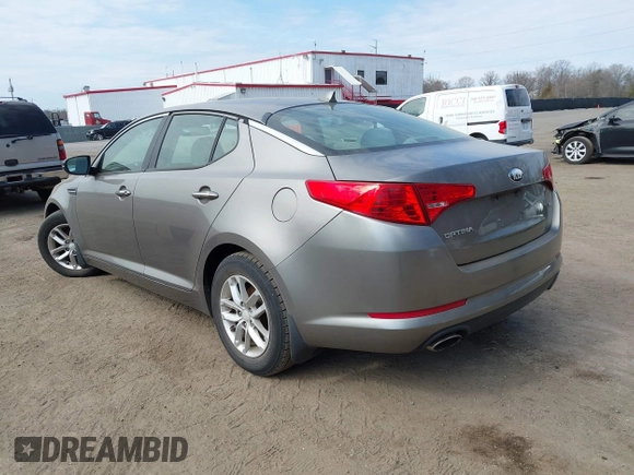 2013 Kia Optima LX with VIN 5XXGM4A79DG135066, listed as a IAAI auction lot 41915458 with 126,759 mi miles. Bid and sale history available at carsss.com. Image 3.