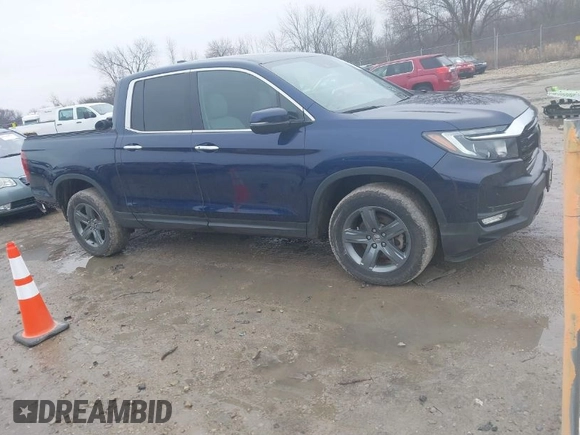 2022 Honda Ridgeline RTL-E with VIN 5FPYK3F72NB036226, listed as a IAAI auction lot 41706285 with 30,869 mi miles and . Bid and sale history available at DreamBid. Image 1.