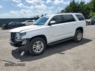 2019 Chevrolet Tahoe LT with VIN 1GNSKBKC8KR305564, listed as a Copart auction lot 57035135 with 102,443 mi miles and Salvage title. Bid and sale history available at DreamBid. Image 1.