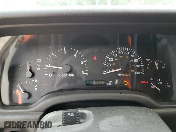 2001 Jeep Cherokee Sport with VIN 1J4FF48S31L520760, listed as a Copart auction lot 59807625 with 298,489 mi miles and Salvage title. Bid and sale history available at DreamBid. Image 9.