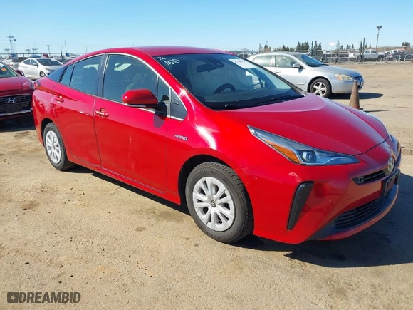 2022 Toyota Prius L Eco with VIN JTDKAMFU0N3161557, listed as a IAAI auction lot 41760623 with 135,934 mi miles. Bid and sale history available at carsss.com. Image 1.