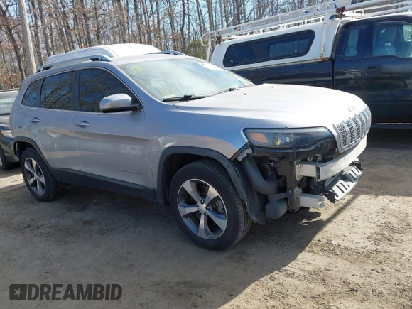 2019 Jeep Cherokee Limited with VIN 1C4PJMDX1KD423367, listed as a IAAI auction lot 41655265 with 121,178 mi miles and . Bid and sale history available at DreamBid. Image 1.