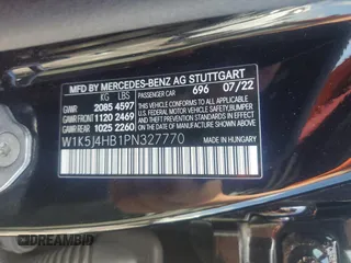 2023 Mercedes-Benz CLA 250 with VIN W1K5J4HB1PN327770, listed as a Copart auction lot 58788115 with 23,291 mi miles and Salvage title. Bid and sale history available at DreamBid. Image 12.