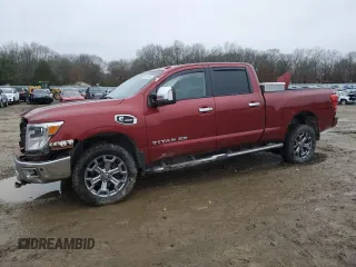 2017 Nissan Titan XD PRO-4X with VIN 1N6BA1F46HN568951, listed as a Copart auction lot 86619384 with 132,838 mi miles and Salvage Title. Bid and sale history available at carsss.com. Image 1.
