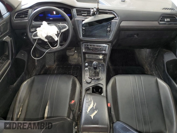 2022 Volkswagen Tiguan SE with VIN 3VV2B7AX2NM039833, listed as a Copart auction lot 66124675 with 43,536 mi miles and Clean title. Bid and sale history available at DreamBid. Image 8.