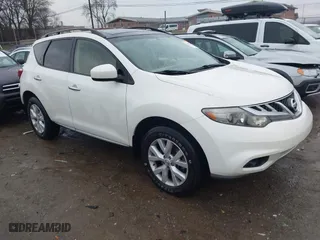 2012 Nissan Murano SL with VIN JN8AZ1MU2CW119929, listed as a IAAI auction lot 41479656 with 204,818 mi miles. Bid and sale history available at carsss.com. Image 1.