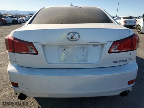 2013 Lexus IS 250 with VIN JTHBF5C26D5190878, listed as a Copart auction lot 88511255 with 153,508 mi miles and Salvage Title. Bid and sale history available at carsss.com. Image 6.