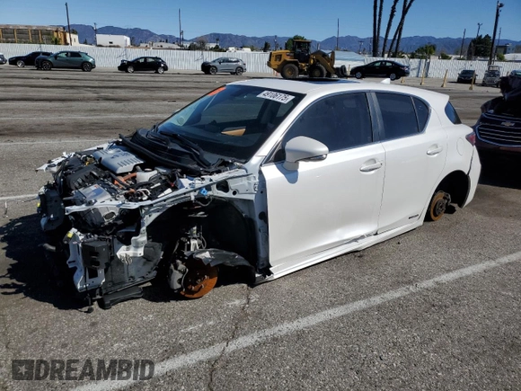 2017 Lexus CT 200h with VIN JTHKD5BH1H2284265, listed as a Copart auction lot 49106175 with Not provided miles and Salvage title. Bid and sale history available at DreamBid. Image 1.