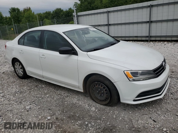 2015 Volkswagen Jetta S with VIN 3VW2K7AJ0FM400517, listed as a Copart auction lot 58368185 with 88,470 mi miles and Salvage title. Bid and sale history available at DreamBid. Image 4.