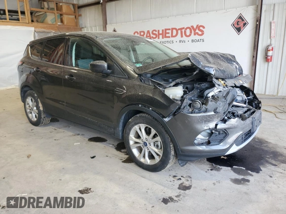2017 Ford Escape SE with VIN 1FMCU9GDXHUE47272, listed as a Copart auction lot 48422795 with 97,237 mi miles and Salvage Title. Bid and sale history available at DreamBid. Image 4.
