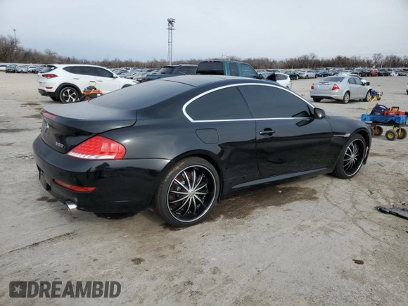 2009 BMW 6 Series 650i z VIN WBAEA53539CV92557, wystawiony jako Copart lot #88932905 z przebiegiem 139 711 mil mil oraz Szkoda całkowita • Salvage title. Historia ofert i sprzedaży dostępna na DreamBid. Obrazek 3.