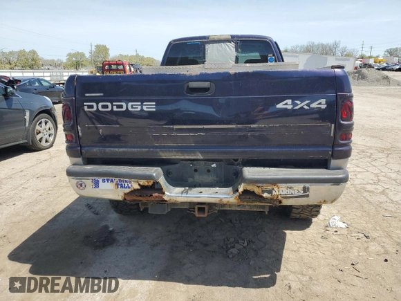 1998 Dodge 2500 with VIN 1B7KF23Z4WJ171365, listed as a Copart auction lot 55085915 with 222,954 mi miles and Clean Title. Bid and sale history available at carsss.com. Image 6.