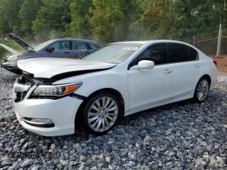 2014 Acura RLX Tech Pkg with VIN JH4KC1F56EC007600, listed as a Copart auction lot 66319624 with 145,375 mi miles and Salvage Title. Bid and sale history available at carsss.com. Image 1.