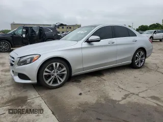 2017 Mercedes-Benz C 300 with VIN 55SWF4JB8HU188472, listed as a Copart auction lot 54317805 with 147,511 mi miles and Salvage Title. Bid and sale history available at carsss.com. Image 1.