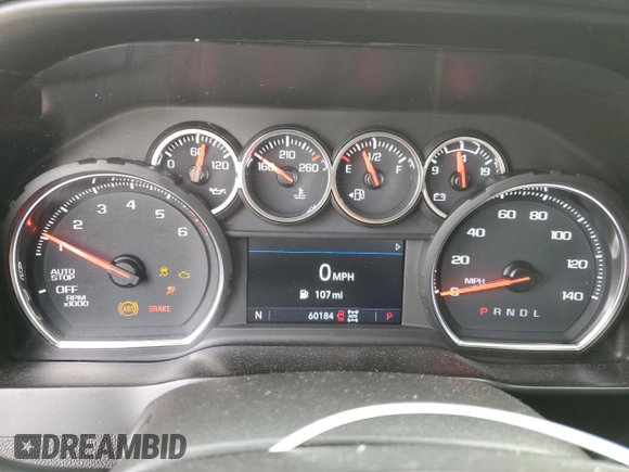2020 Chevrolet Silverado 1500 LT Trail Boss with VIN 3GCPYFED4LG434363, listed as a Copart auction lot 47306905 with 60,184 mi miles and Salvage Title. Bid and sale history available at carsss.com. Image 9.