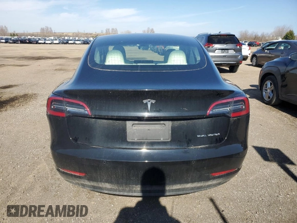 2019 Tesla Model 3 Long Range with VIN 5YJ3E1EB6KF421305, listed as a Copart auction lot 54838355 with 88,111 mi miles and Clean Title. Bid and sale history available at DreamBid. Image 6.