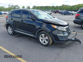 2013 Kia Sportage LX with VIN KNDPB3A27D7428624, listed as a IAAI auction lot 42006497 with 91,244 mi miles. Bid and sale history available at carsss.com. Image 1.