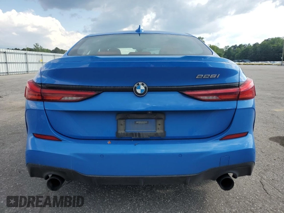 2021 BMW 2 Series 228i with VIN WBA53AK00M7J43699, listed as a Copart auction lot 55928355 with 86,544 mi miles and Salvage title. Bid and sale history available at DreamBid. Image 6.