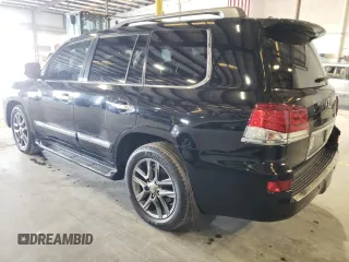 2015 Lexus LX 570 with VIN JTJHY7AX5F4173513, listed as a Copart auction lot 87815355 with 141,915 mi miles and Salvage Title. Bid and sale history available at DreamBid. Image 2.