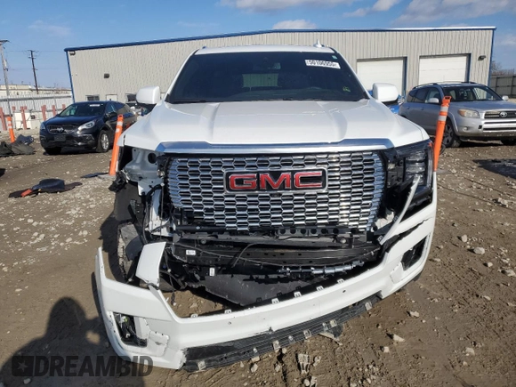 2023 GMC Yukon XL Denali with VIN 1GKS2JKL2PR173447, listed as a Copart auction lot 50106955 with 26,753 mi miles and Salvage Title. Bid and sale history available at carsss.com. Image 5.
