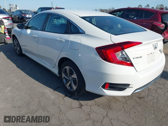2019 Honda Civic Sedan LX with VIN 2HGFC2F62KH505921, listed as a IAAI auction lot 41982303 with 72,618 mi miles. Bid and sale history available at carsss.com. Image 3.