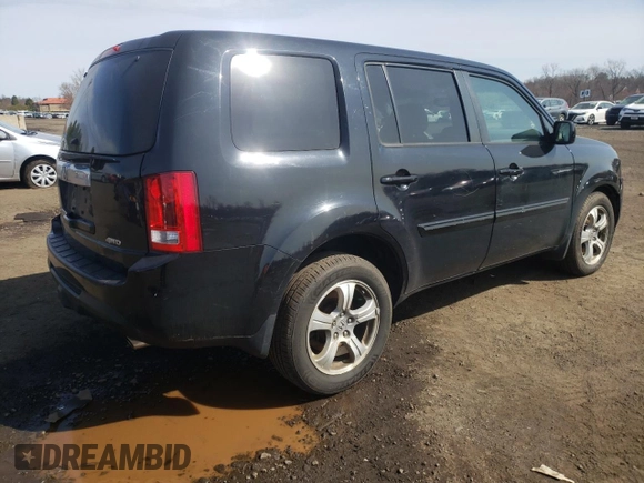 2013 Honda Pilot EX-L with VIN 5FNYF4H66DB072393, listed as a Copart auction lot 51377505 with 185,106 mi miles and Salvage Title. Bid and sale history available at carsss.com. Image 3.