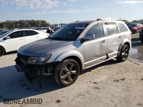 2015 Dodge Journey Crossroad z VIN 3C4PDCGG4FT714913, wystawiony jako Copart lot #46325555 z przebiegiem 127 630 mil mil oraz Szkoda całkowita • Salvage title. Historia ofert i sprzedaży dostępna na DreamBid. Obrazek 1.