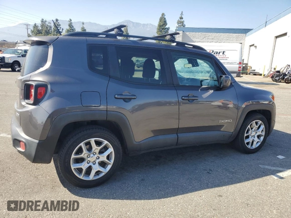 2017 Jeep Renegade Latitude with VIN ZACCJABB4HPE66423, listed as a Copart auction lot 53924625 with 97,922 mi miles and Salvage Title. Bid and sale history available at carsss.com. Image 3.