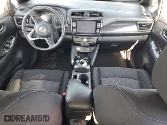 2020 Nissan LEAF SV Plus with VIN 1N4BZ1CP0LC309828, listed as a Copart auction lot 89184875 with Not Provided miles and Salvage Title. Bid and sale history available at DreamBid. Image 8.