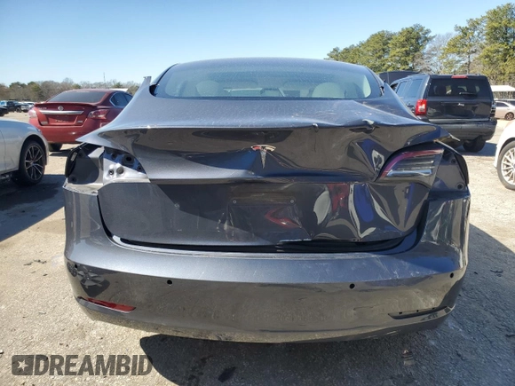 2022 Tesla Model 3 with VIN 5YJ3E1EA5NF339769, listed as a Copart auction lot 47111685 with 44,087 mi miles and Salvage Title. Bid and sale history available at DreamBid. Image 6.