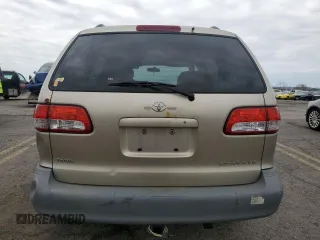 2002 Toyota Sienna LE with VIN 4T3ZF13C62U431734, listed as a Copart auction lot 52845395 with 189,088 mi miles and Salvage Title. Bid and sale history available at carsss.com. Image 6.
