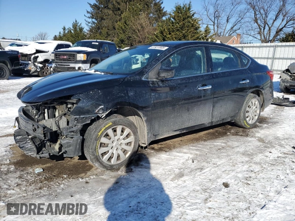 2016 Nissan Sentra SV with VIN 3N1AB7APXGY321792, listed as a Copart auction lot 41927005 with 87,490 mi miles and Salvage Title. Bid and sale history available at DreamBid. Image 1.