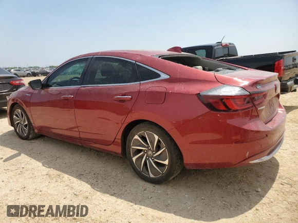 2022 Honda Insight Touring z VIN 19XZE4F95NE002847, wystawiony jako Copart lot #51352875 z przebiegiem 53 229 mil mil oraz Czysty tytuł • Clean title. Historia ofert i sprzedaży dostępna na DreamBid. Obrazek 2.