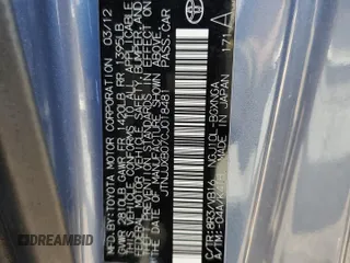 2012 Scion iQ z VIN JTNJJXB07CJ018481, wystawiony jako Copart lot #54014265 z przebiegiem 54 331 mil mil oraz Szkoda całkowita • Salvage title. Historia ofert i sprzedaży dostępna na DreamBid. Obrazek 12.